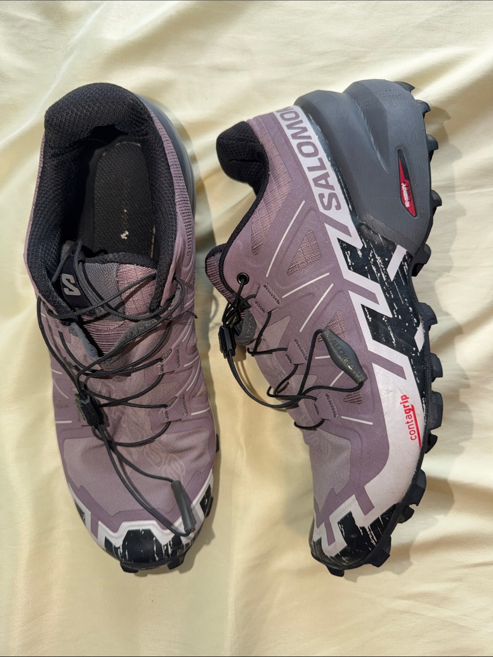 Salomon Women’s Trail Shoes in Mauve and Black